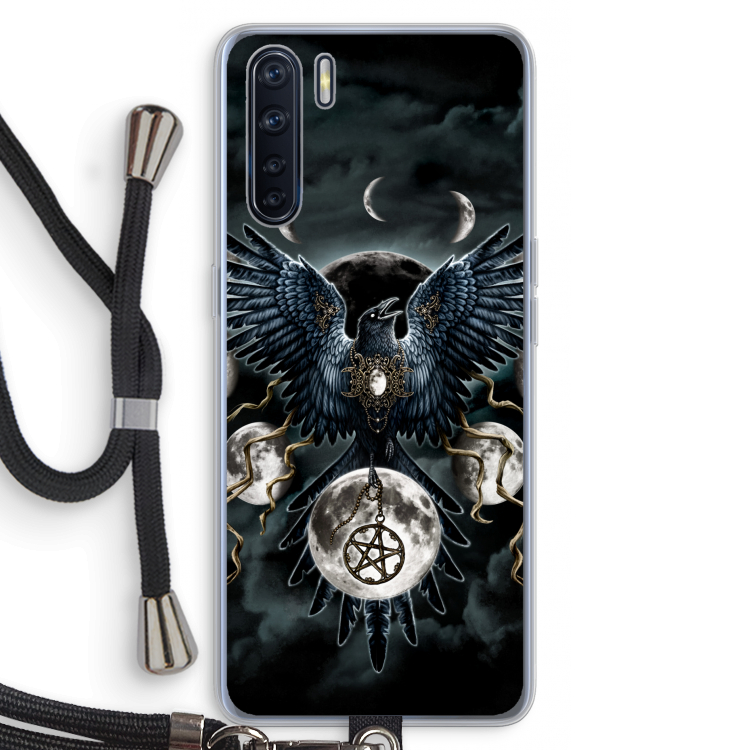 Sinister Wings: Oppo A91 Transparant Hoesje met koord
