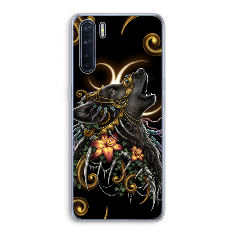 Huilende Wolf: Oppo A91 Transparant Hoesje