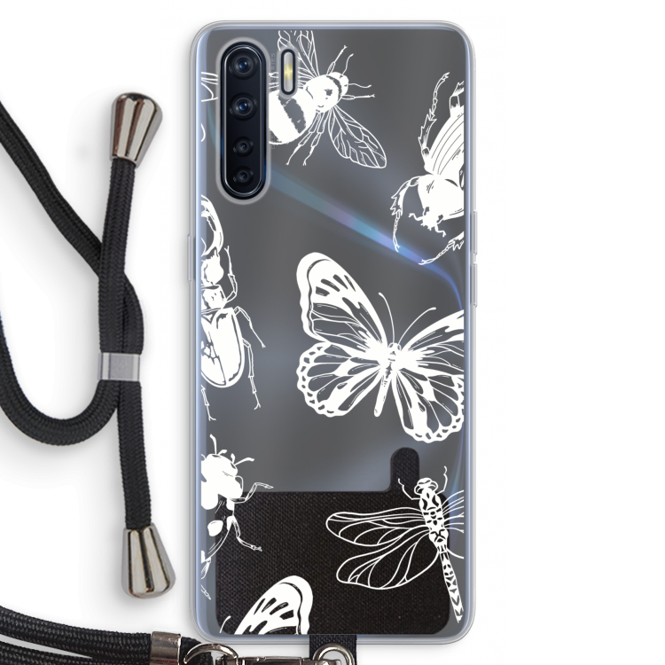 Tiny Bugs: Oppo A91 Transparant Hoesje met koord