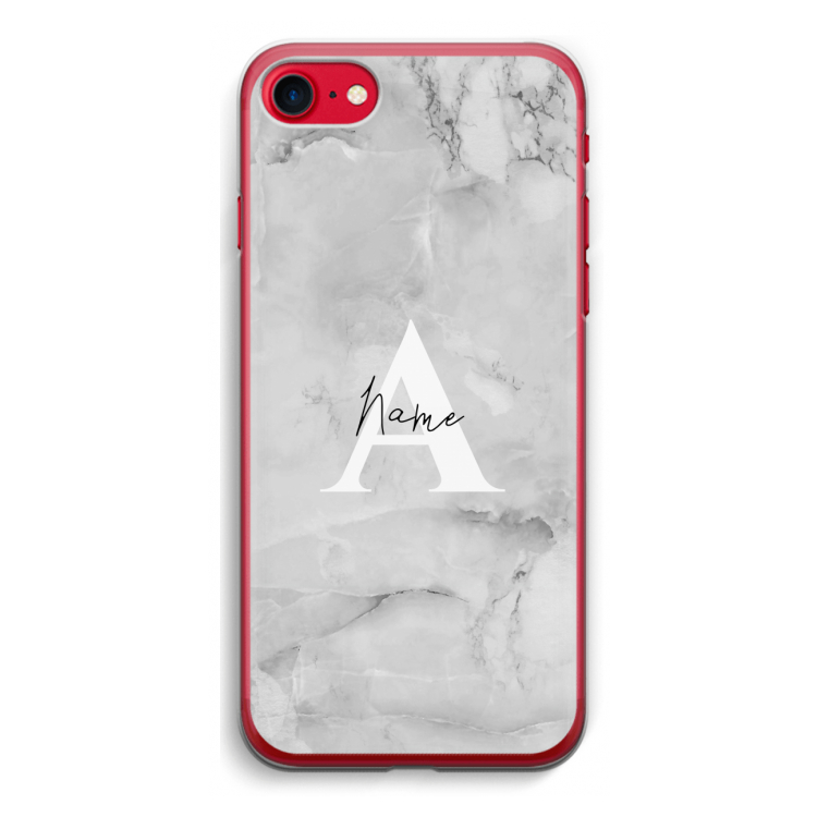 Ivory Marble: iPhone SE 2020 Transparant Hoesje
