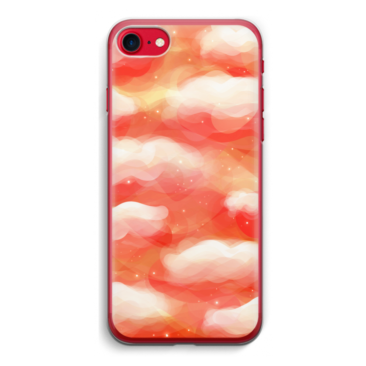 Lichte Wolken: iPhone SE 2020 Transparant Hoesje