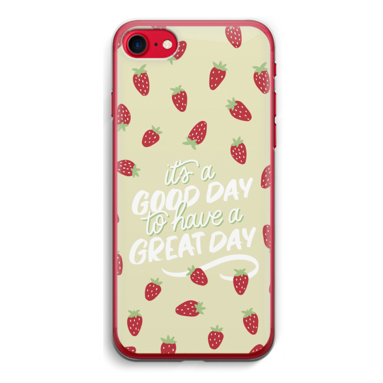 Don't forget to have a great day: iPhone SE 2020 Transparant Hoesje