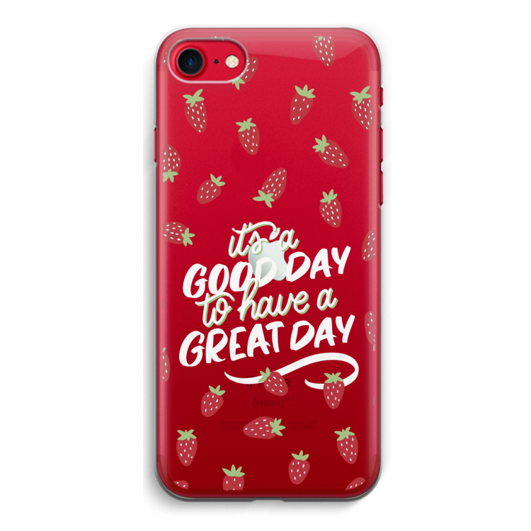 Don't forget to have a great day: iPhone SE 2020 Transparant Hoesje