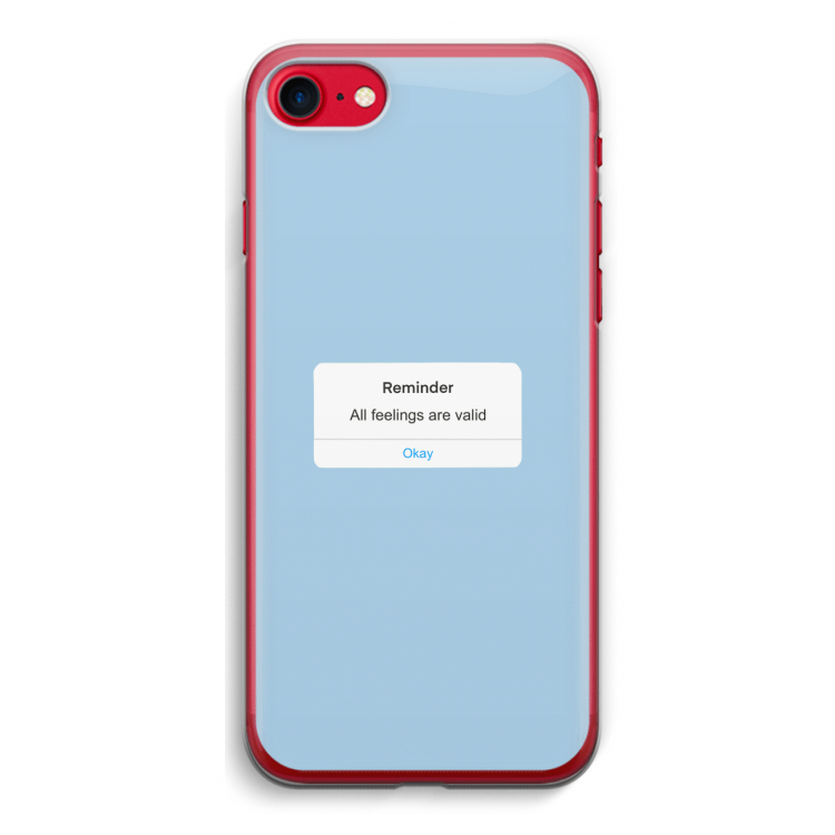 Reminder: iPhone SE 2020 Transparant Hoesje