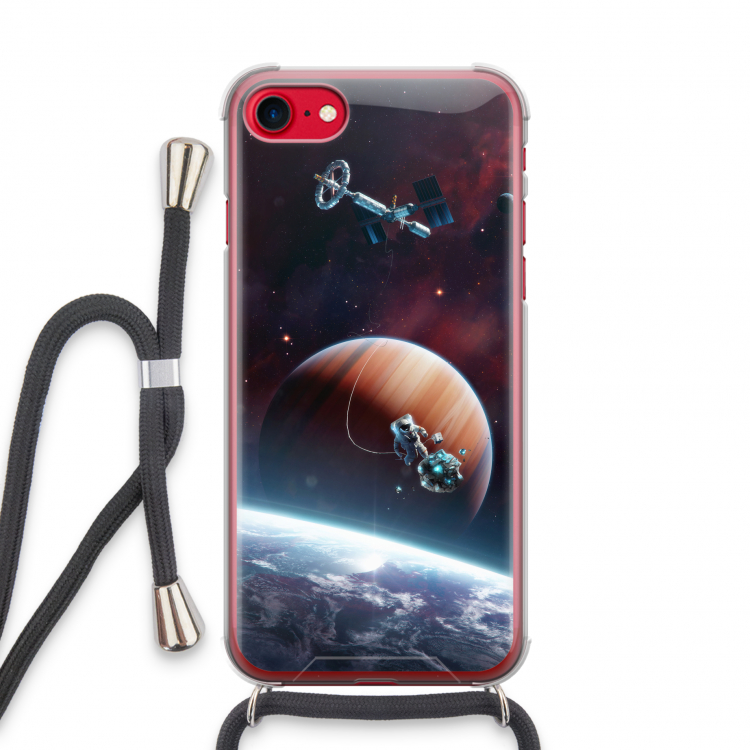Examiner: iPhone SE 2020 Transparant Hoesje met koord