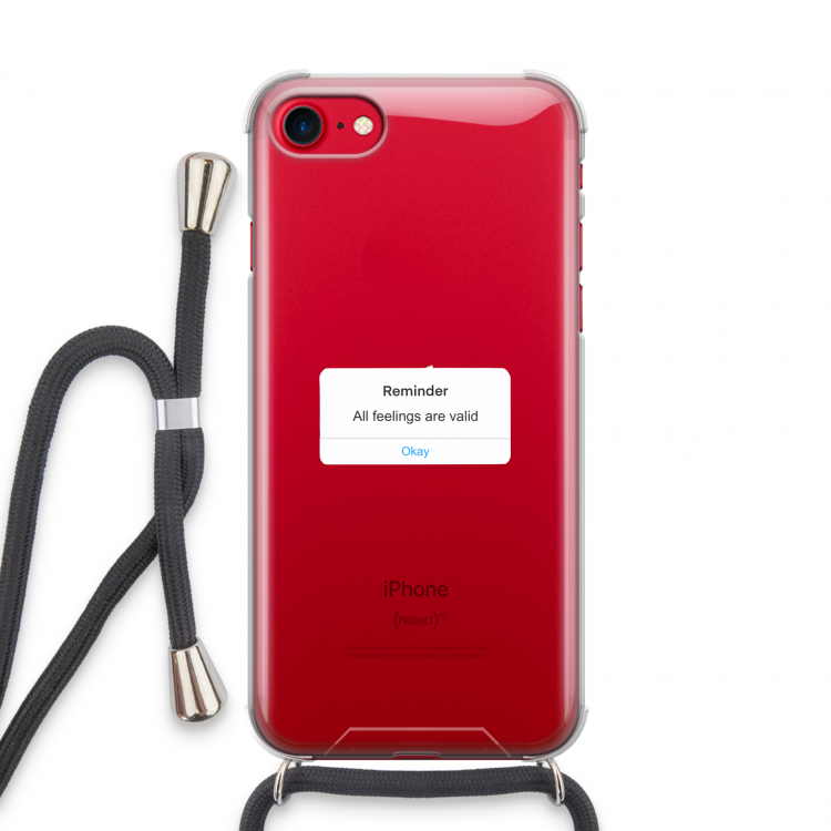 Reminder: iPhone SE 2020 Transparant Hoesje met koord