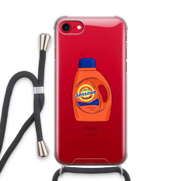 Ultra Sensitive: iPhone SE 2020 Transparant Hoesje met koord