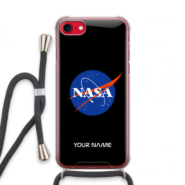 NASA: iPhone SE 2020 Transparant Hoesje met koord