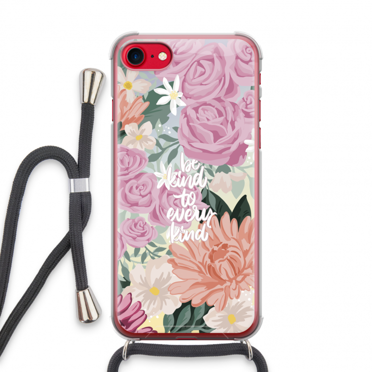Kindness matters: iPhone SE 2020 Transparant Hoesje met koord