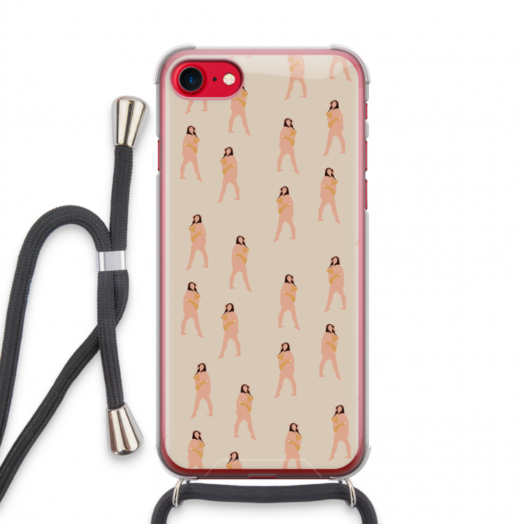 You're so golden: iPhone SE 2020 Transparant Hoesje met koord