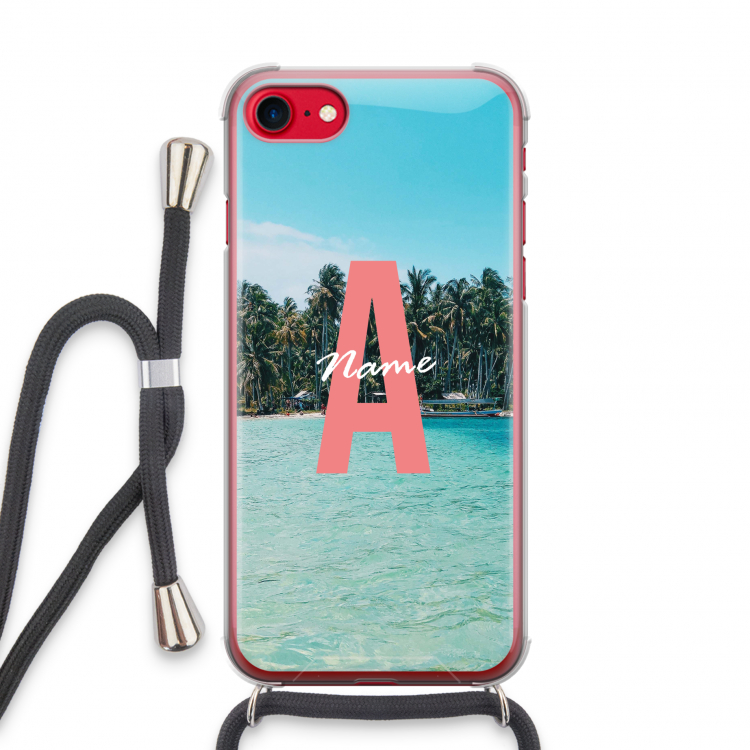Pacific Dream: iPhone SE 2020 Transparant Hoesje met koord