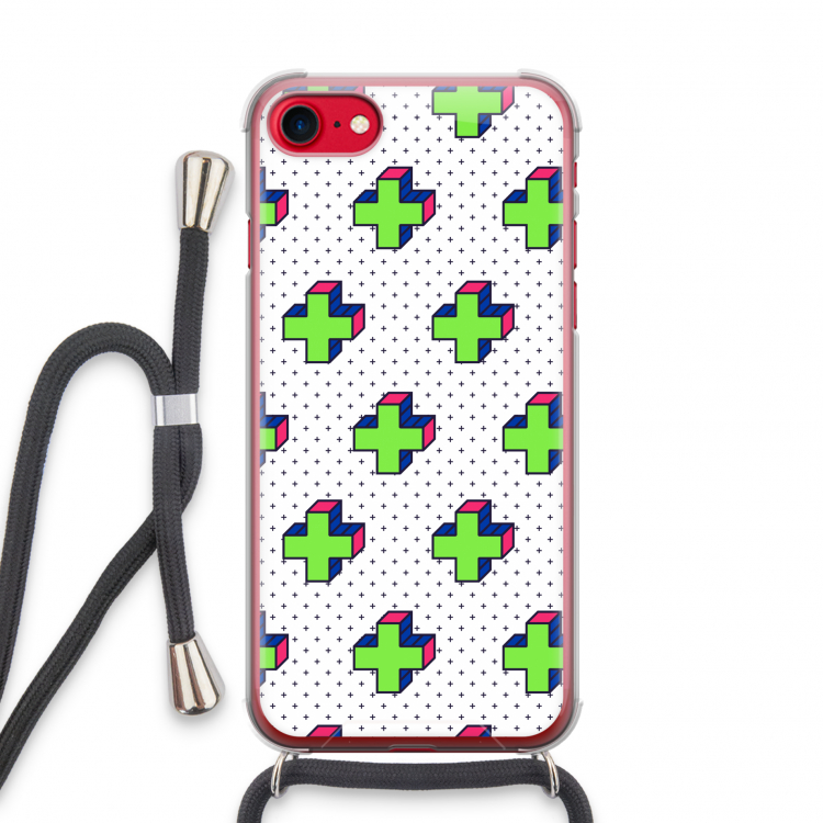 8-bit N°10: iPhone SE 2020 Transparant Hoesje met koord