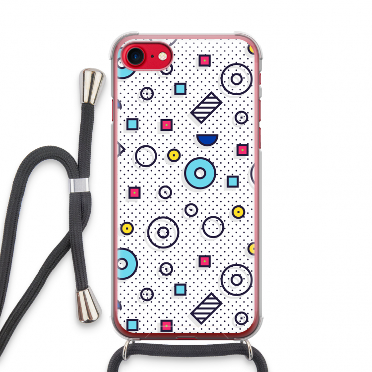 8-bit N°9: iPhone SE 2020 Transparant Hoesje met koord