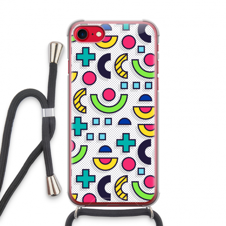8-bit N°6: iPhone SE 2020 Transparant Hoesje met koord