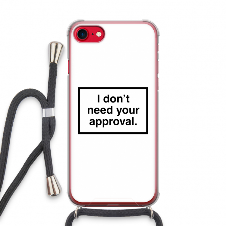 Don't need approval: iPhone SE 2020 Transparant Hoesje met koord