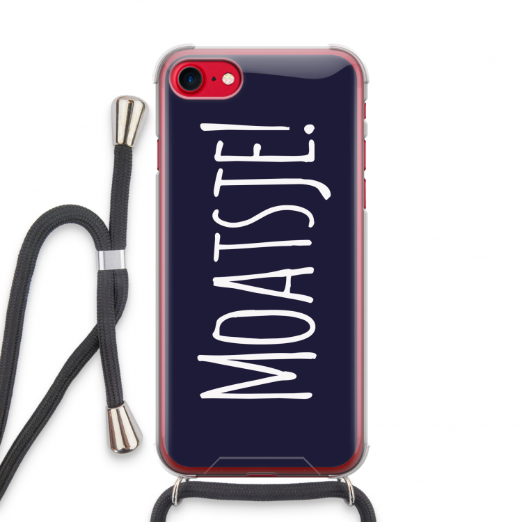 Moatsje!: iPhone SE 2020 Transparant Hoesje met koord