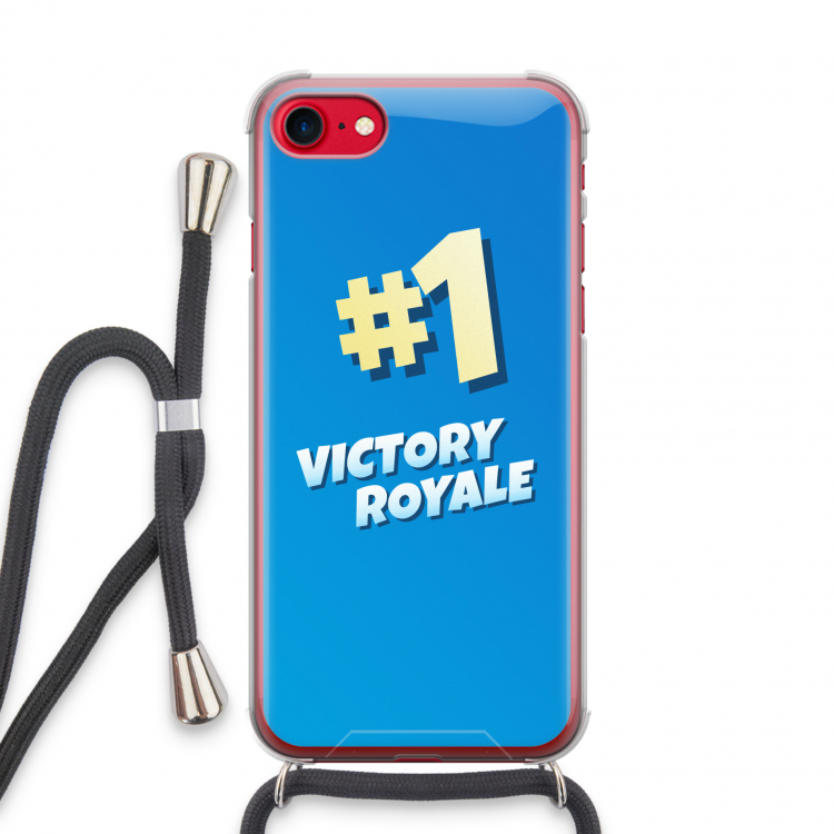 Victory Royale: iPhone SE 2020 Transparant Hoesje met koord