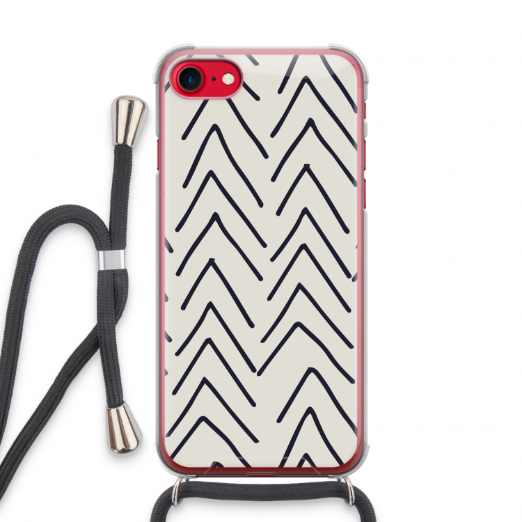 Marrakech Arrows: iPhone SE 2020 Transparant Hoesje met koord
