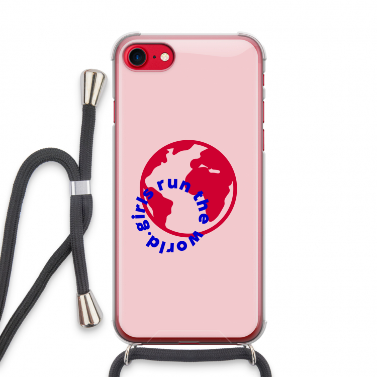 Run The World: iPhone SE 2020 Transparant Hoesje met koord