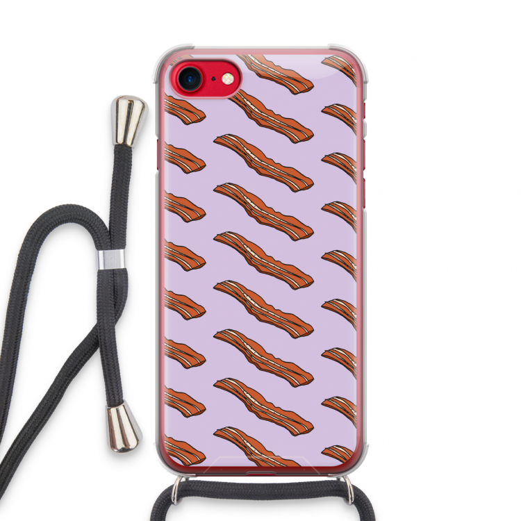 Bacon to my eggs #2: iPhone SE 2020 Transparant Hoesje met koord