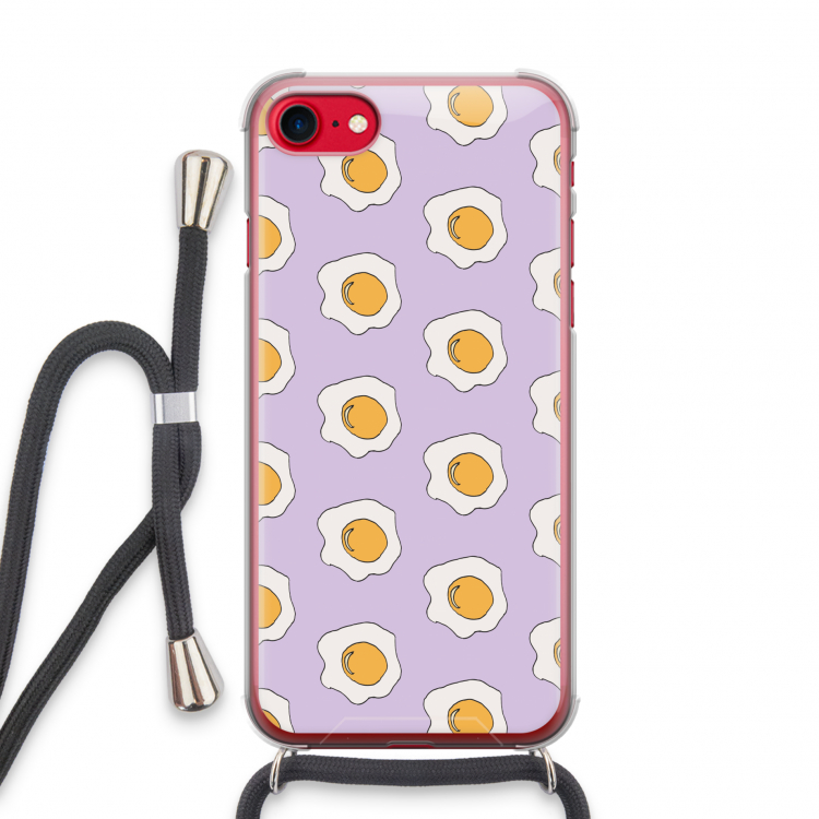 Bacon to my eggs #1: iPhone SE 2020 Transparant Hoesje met koord