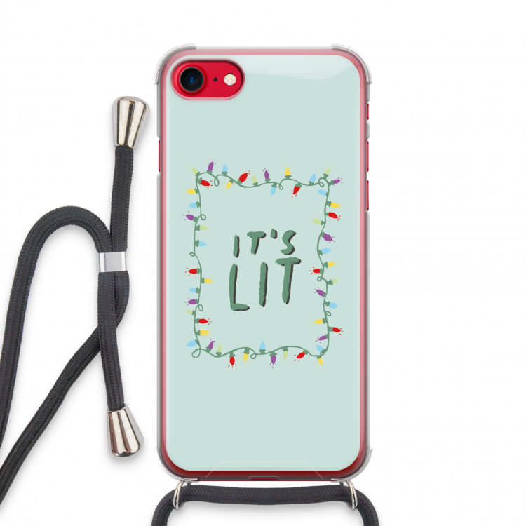 It's Lit: iPhone SE 2020 Transparant Hoesje met koord