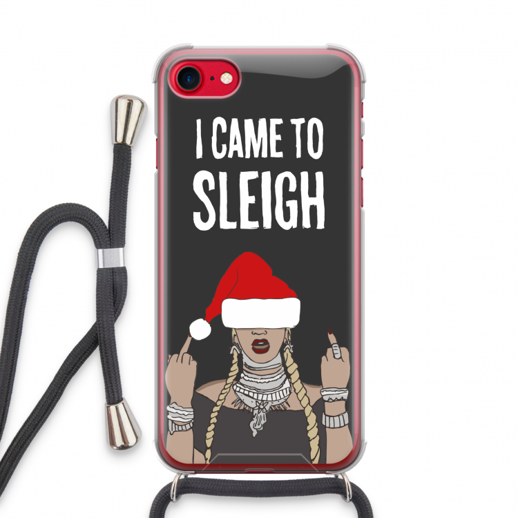 Came To Sleigh: iPhone SE 2020 Transparant Hoesje met koord