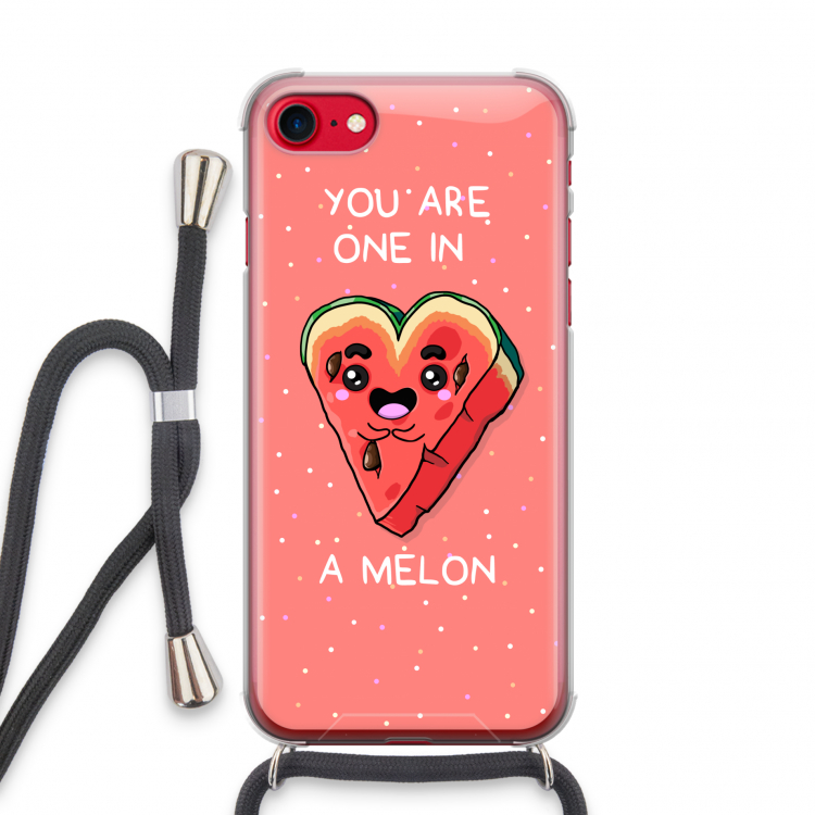 One In A Melon: iPhone SE 2020 Transparant Hoesje met koord
