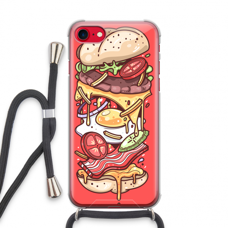 Diet Coke Please: iPhone SE 2020 Transparant Hoesje met koord