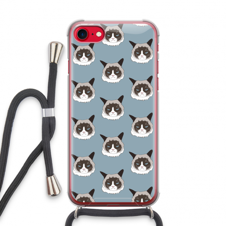 It's a Purrr Case: iPhone SE 2020 Transparant Hoesje met koord