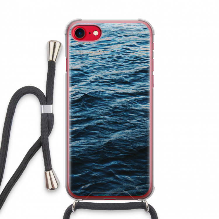 Oceaan: iPhone SE 2020 Transparant Hoesje met koord
