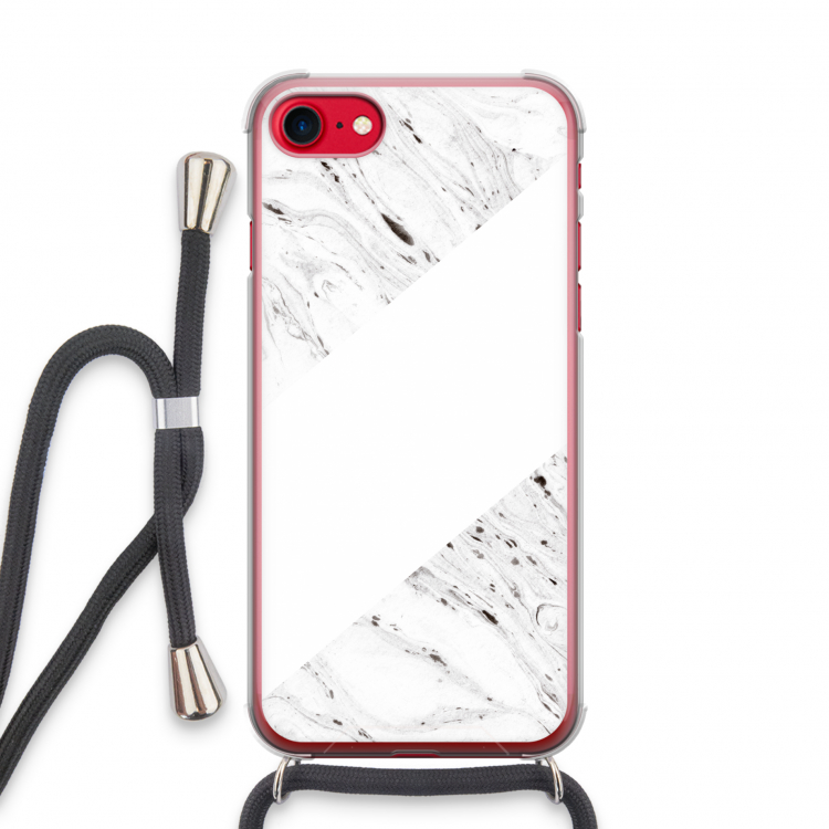 Biggest stripe: iPhone SE 2020 Transparant Hoesje met koord