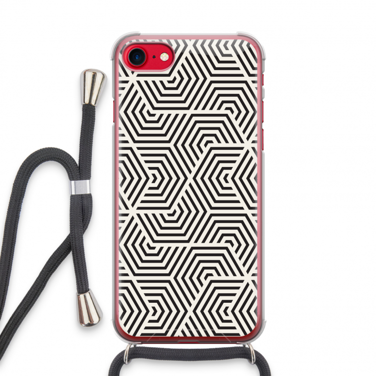 Magic pattern: iPhone SE 2020 Transparant Hoesje met koord