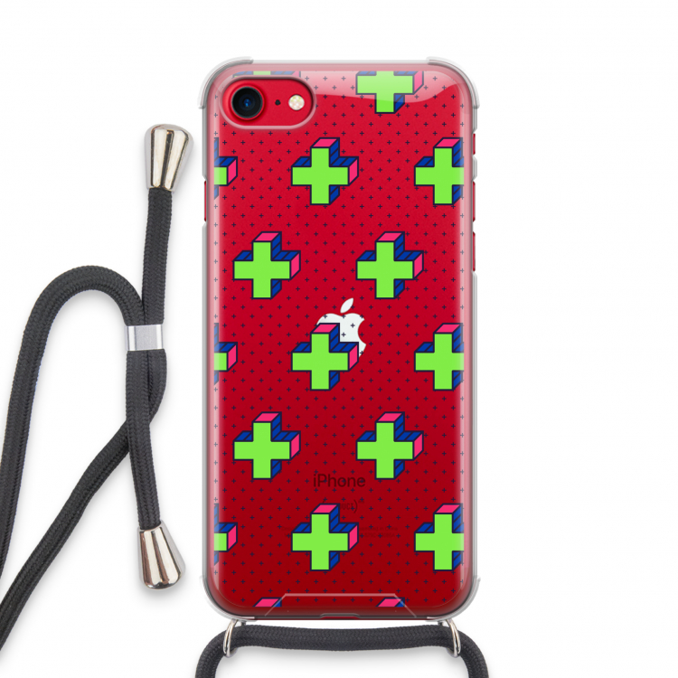 8-bit N°10: iPhone SE 2020 Transparant Hoesje met koord