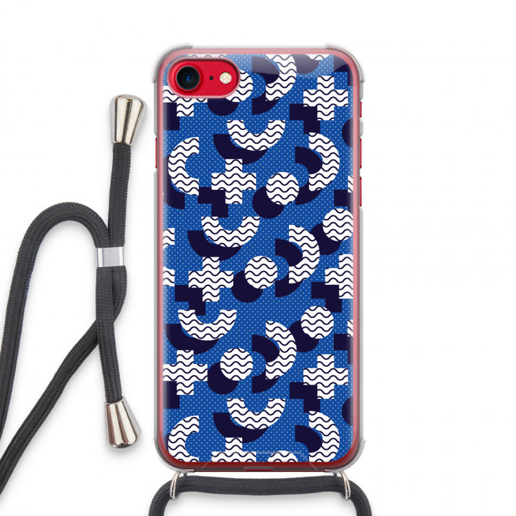 8-bit N°5: iPhone SE 2020 Transparant Hoesje met koord