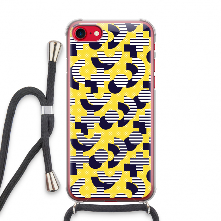 8-bit N°3: iPhone SE 2020 Transparant Hoesje met koord