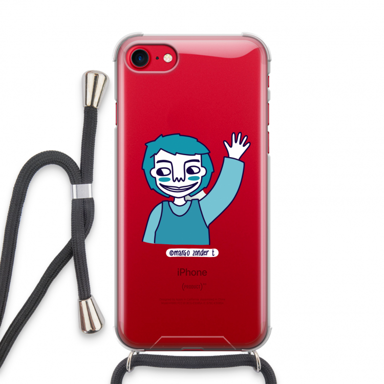 Zwaai: iPhone SE 2020 Transparant Hoesje met koord