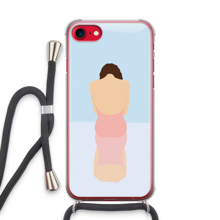 Mirror: iPhone SE 2020 Transparant Hoesje met koord