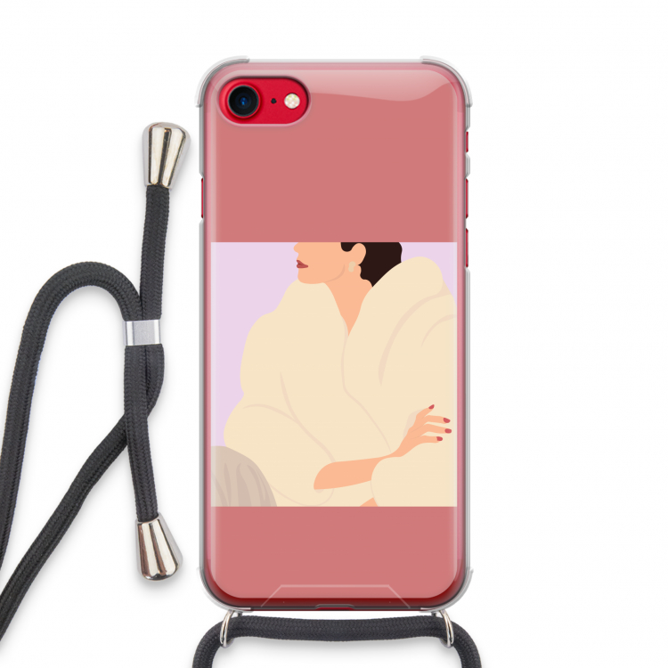 Cosy: iPhone SE 2020 Transparant Hoesje met koord