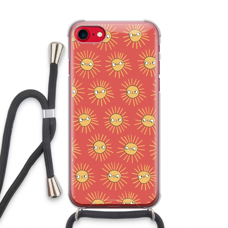 Zon: iPhone SE 2020 Transparant Hoesje met koord