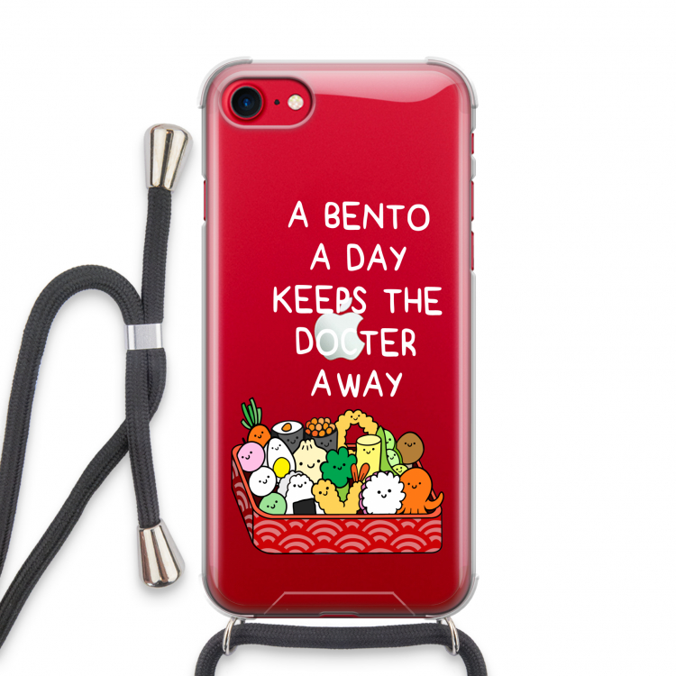 Bento a day: iPhone SE 2020 Transparant Hoesje met koord