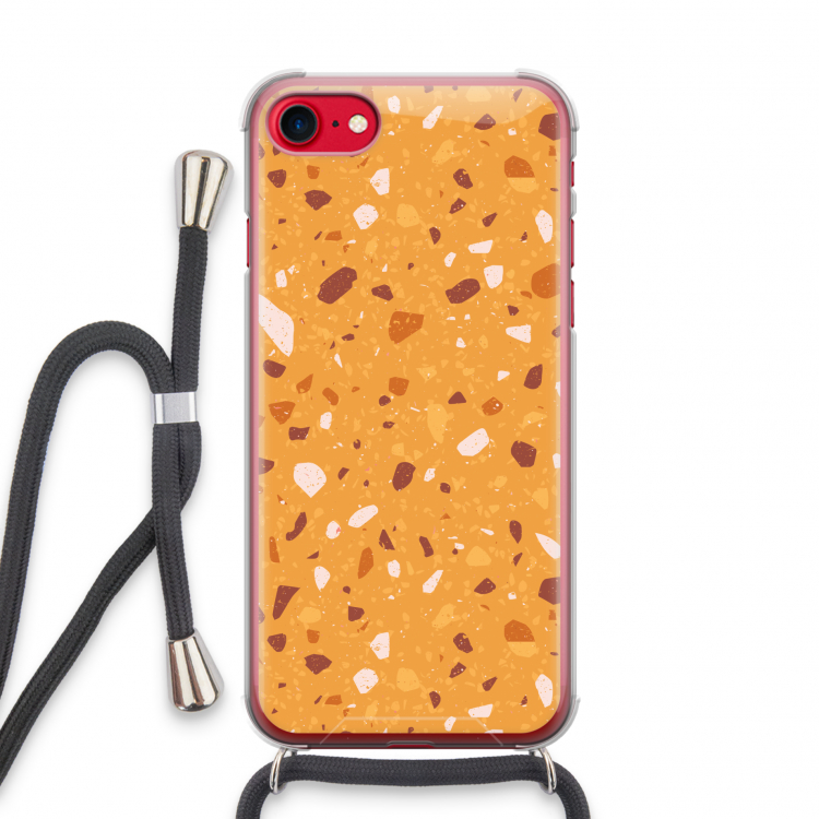 Terrazzo N°24: iPhone SE 2020 Transparant Hoesje met koord