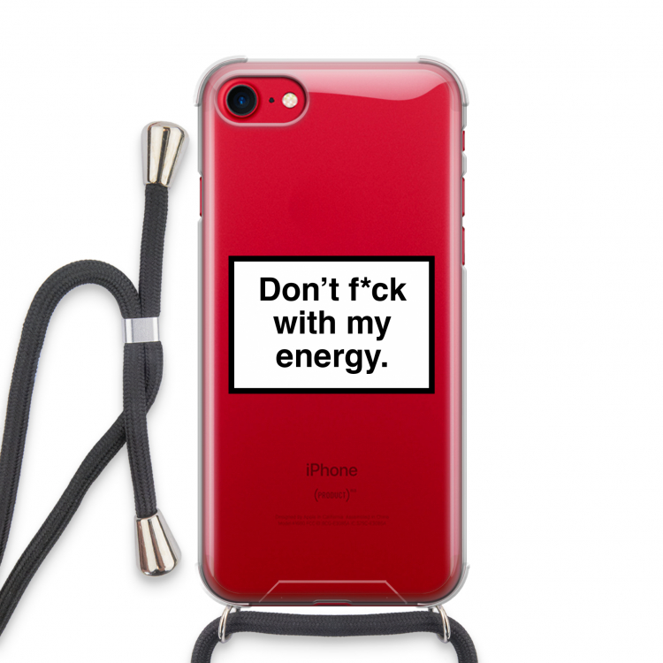 My energy: iPhone SE 2020 Transparant Hoesje met koord