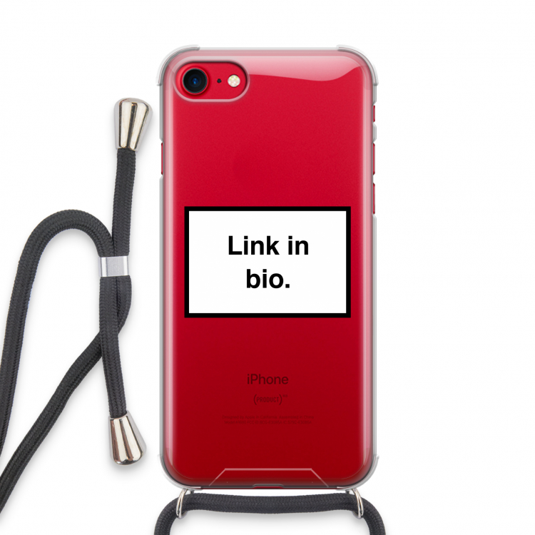 Link in bio: iPhone SE 2020 Transparant Hoesje met koord