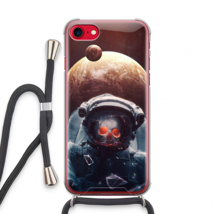 Voyager: iPhone SE 2020 Transparant Hoesje met koord