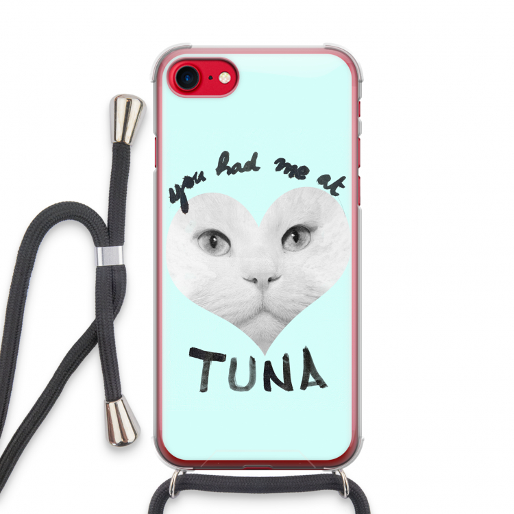 You had me at tuna: iPhone SE 2020 Transparant Hoesje met koord