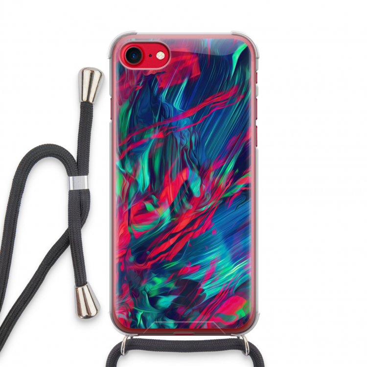 Pilgrims Of The Sea: iPhone SE 2020 Transparant Hoesje met koord