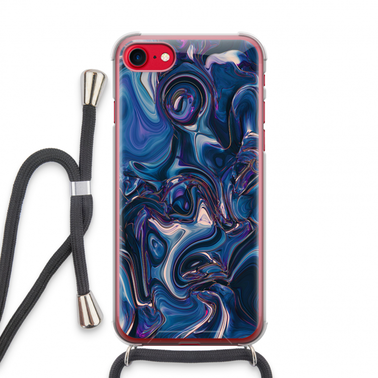 Mirrored Mirage: iPhone SE 2020 Transparant Hoesje met koord