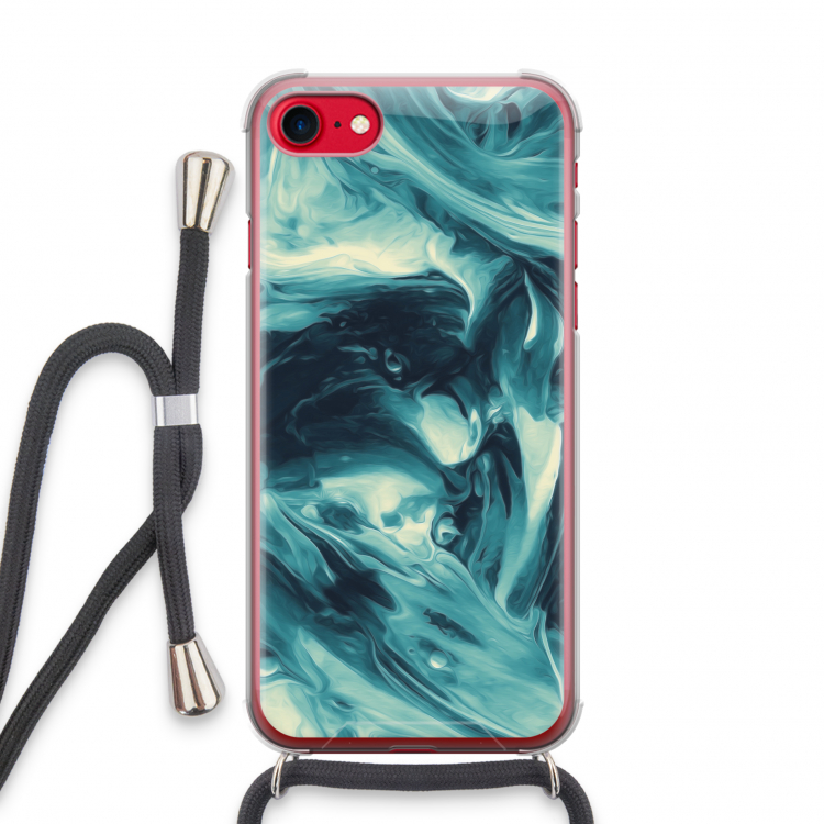 Dreaming About Whales: iPhone SE 2020 Transparant Hoesje met koord
