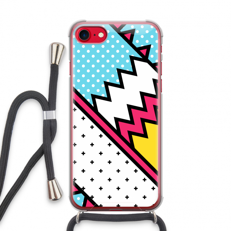 Pop Art #2: iPhone SE 2020 Transparant Hoesje met koord